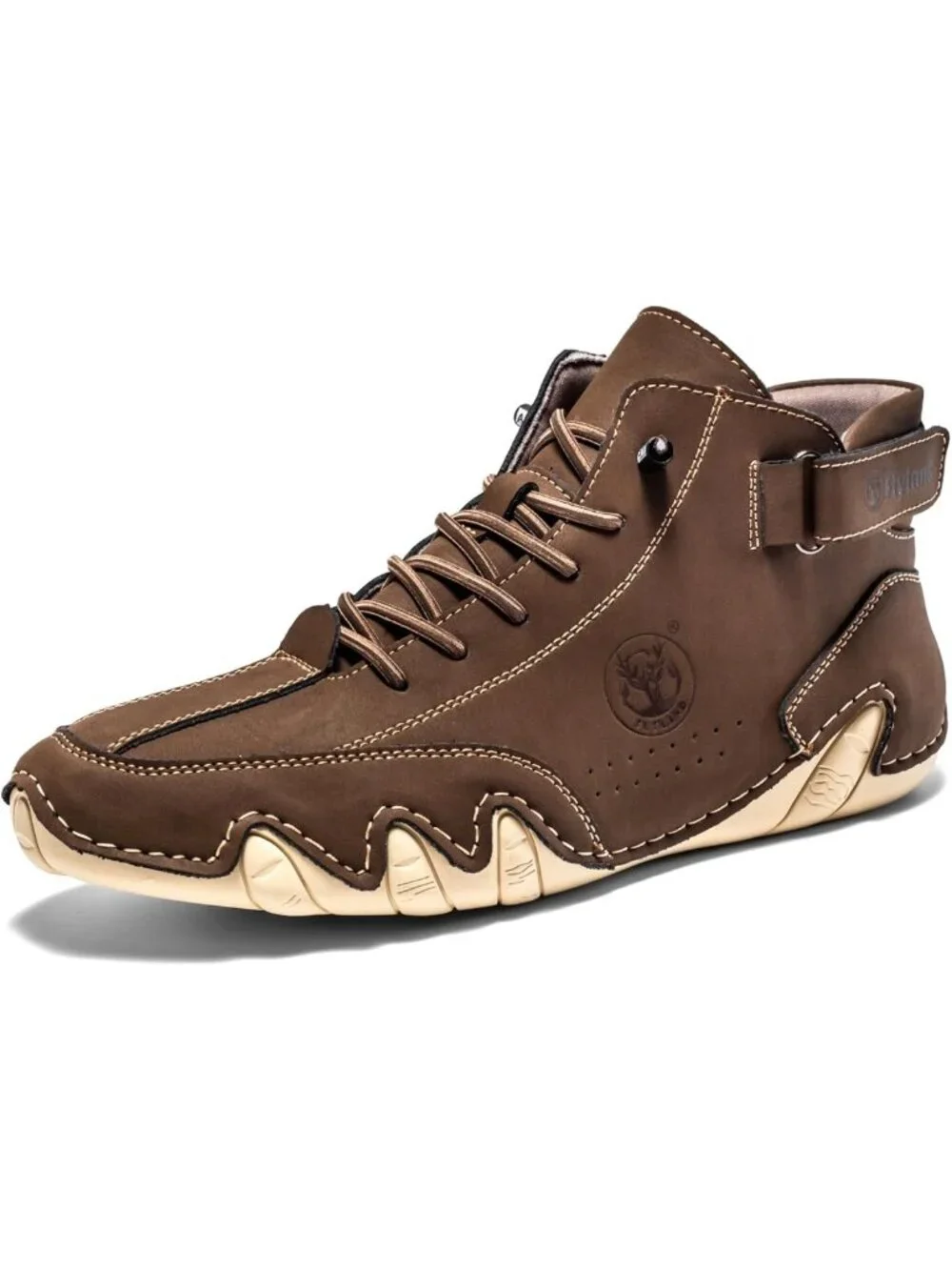 Stylish Casual Leather Ankle Chukka Boots | Lightweight Slip-On Sneakers for Men